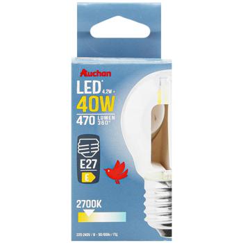 Лампа Auchan LED 4W E27 2700K - купить, цены на Auchan - фото 2