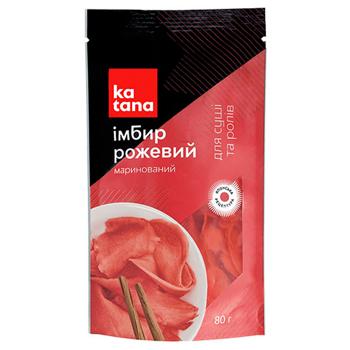Імбир Katana рожевий маринований 80г - купити, ціни на Біотус - фото 1