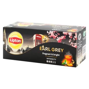 Чай чорний Lipton Earl Grey 1,5г*25шт - купити, ціни на МегаМаркет - фото 1