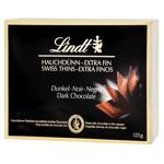 Lindt Dark Chocolate in Thin Squares 125g