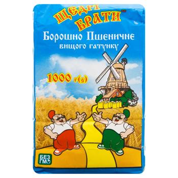 Shchedri Braty Wheat Flour 1kg - buy, prices for - photo 2