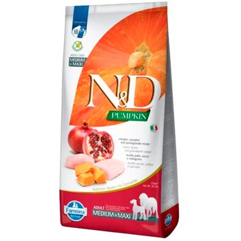 Корм сухой Farmina N&D Pumpkin с курицей, тыквой и гранатом для собак средних и больших пород 12кг - купить, цены на MasterZoo - фото 1