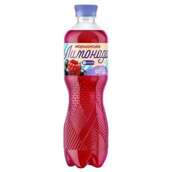 Напій газований Моршинська Лимонада соковмісний зі смаком ягід 0,5л - купити, ціни на Епіцентр FOOD - фото 1
