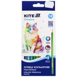 Карандаши цветные Kite Creative Pastel 12шт