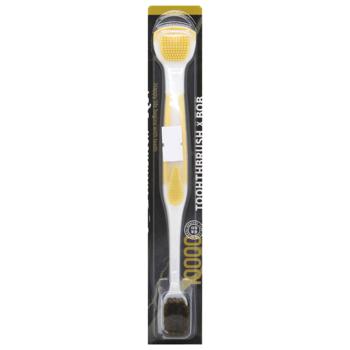 Black Toothbrush with Tongue Brush - buy, prices for COSMOS - photo 2