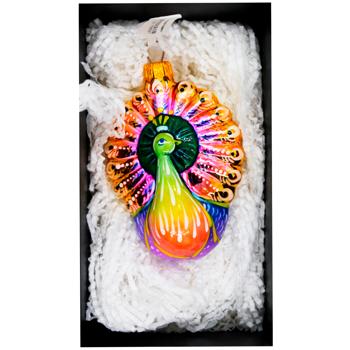 Украшение ёлочное Різдвяні Історії Сказочный Павлин - купить, цены на WINETIME - фото 4