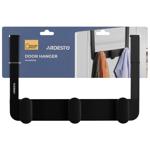 Ardesto Minimalism Black Door Hanger with 3 Hooks 30*3*20cm