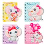 Блокнот Weibo Слоник на пружині 13*10см