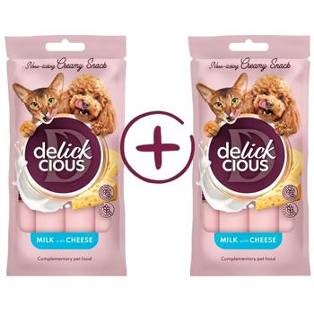 Ласощі для котів та собак Delickcious з молоком та сиром 8шт х 15г - купити, ціни на MasterZoo - фото 1