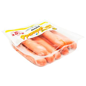 Сосиски Франкфуртські нат/обол в/г (ваг) з сиром Зоря Дніпра - купить, цены на Cупермаркет "Харьков" - фото 2