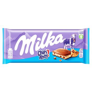 Шоколад молочний - Milka 100g Chips Ahoy - купити, ціни на Grono - фото 1