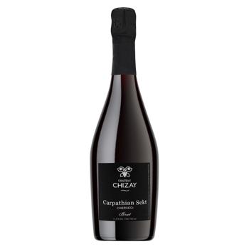 Вино ігристе Chateau Chizay Carpathian Sekt біле брют 11,5%  0,75л