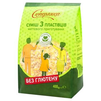 Skvyrianka 3 Cereals Gluten-free Flakes Mixture 400g - buy, prices for Auchan - photo 3