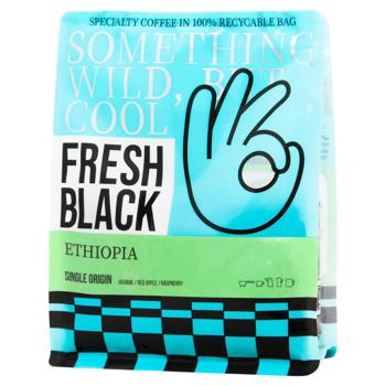 Кава в зернах Fresh Black Ethiopia 200г - купити, ціни на NOVUS - фото 1