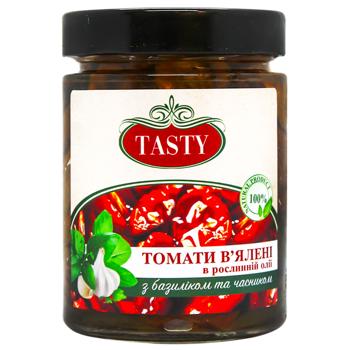 Tasty Dried Tomatoes with Basil and Garlic 294g - buy, prices for Ideal - photo 1