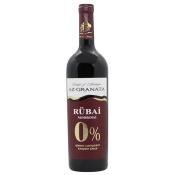 Rubai Medrese Non-Alcoholic Red Semisweet Wine 0.75l - buy, prices for NOVUS - photo 1