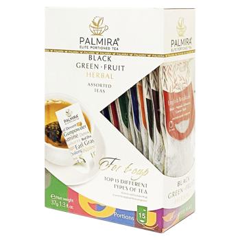 Чай Palmira Асорті 15шт - купити, ціни на Grono - фото 1