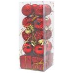 Red Christmas Tree Decorations 20pcs 3cm