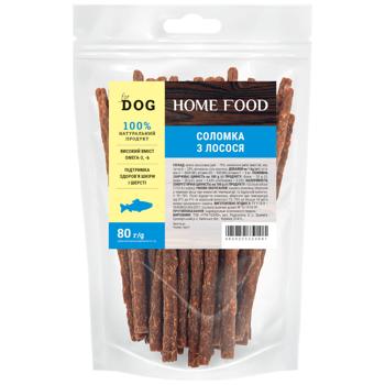 Home Food Salmon Straws Dog Snack 80g - buy, prices for MasterZoo - photo 1