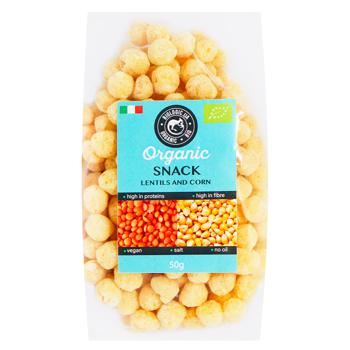 Organic Lentil and Corn Snack 50g - buy, prices for Auchan - photo 1