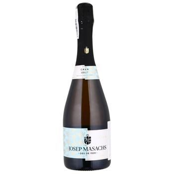 Вино ігристе Josep Masachs S.L. Cava Traditional Brut 0,75 л - купить, цены на Эпицентр FOOD - фото 1