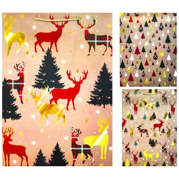 Пакет подарочный Buromax Крафт L 31х42х12см - купить, цены на METRO - фото 1