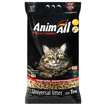 AnimAll наповнювач деревний 7,5 кг - без аромату - купить, цены на MasterZoo - фото 1