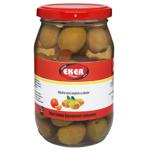 Оливки Eker 360мл зелені фарш. апельсином скл И731 (Тур)