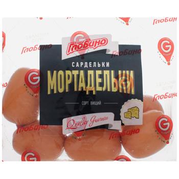 Сардельки Глобино Мортадельки высший сорт - купить, цены на Торба - фото 1