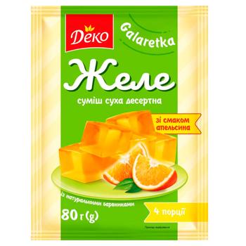 Желе Деко апельсин 80г - купить, цены на Таврия В - фото 1