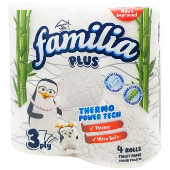 Туалетная бумага Familia Bamboo Extract 3-слойная 4шт - купить, цены на КОСМОС - фото 3