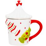 Кухоль керамічний з кришкою Цукерки 400 мл 834-431 BONADI 1 шт