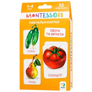 Dodo Montessori Vegetables and Fruits Educational Card Set - buy, prices for COSMOS - photo 1