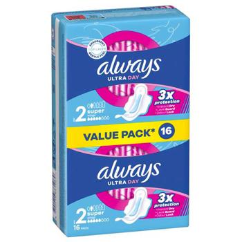 Always Ultra Super 2 Hygienical Pads 16pcs - buy, prices for Za Raz - photo 1
