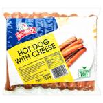 Сосиски Indykpol Хот-дог с сыром из индюшиного мяса 350г