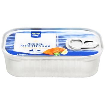 Metro Chef Smoked Atlantic Salmon in Oil 120g - buy, prices for METRO - photo 1