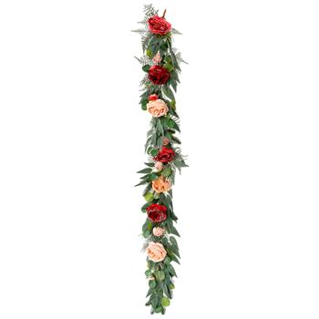 Lefard Decorative Garland with Frosty Rose 150cm - buy, prices for WINETIME - photo 1