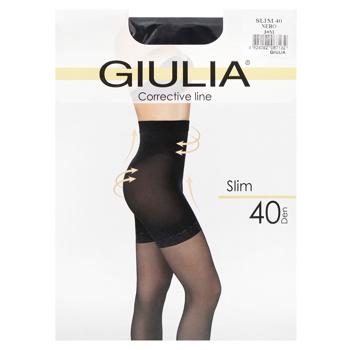 Giulia Slim Nero Women's Tights 40 Den Size 3