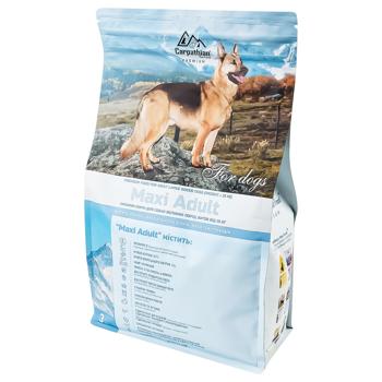 Корм сухий Carpathian Pet Food Maxi Adult з куркою та морським окунем для дорослих собак великих порід 3кг