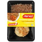 Котлета куриная Легко! с сыром и зеленым луком с гречкой охлажденная 320г