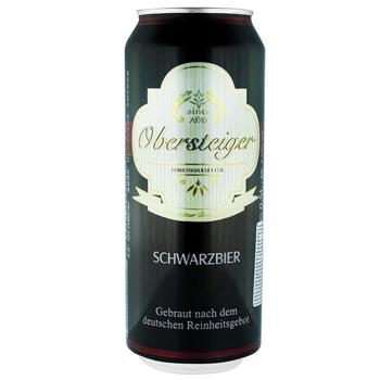 Пиво Obersteiger Schwarzbier темне фільтроване 4,5% 0,5л - купити, ціни на КОСМОС - фото 1
