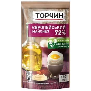 Майонез ТОРЧИН® Європейський 72% 150г - купити, ціни на КОСМОС - фото 1