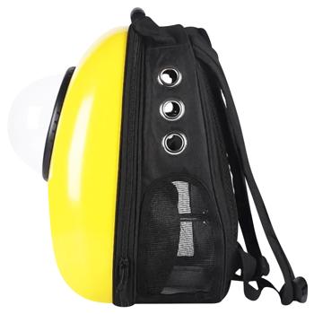 MasterZoo Backpack-Carrier with Porthole for Dogs and Cats Up to 5 kg 33x22x43cm Yellow - buy, prices for - photo 6