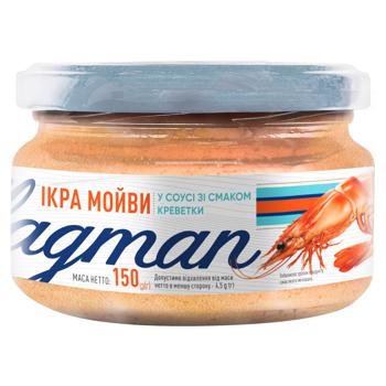 Flagman Capelin Caviar in Sauce With Shrimp Flavor 150g - buy, prices for Epicentr FOOD - photo 1