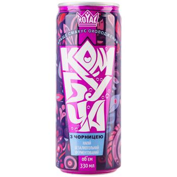 Комбуча Royal Fruit Черника 0,33л