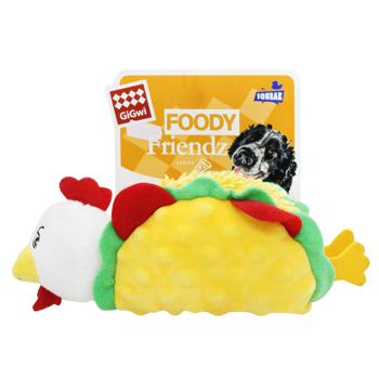 GiGwi Foody Friends Chicken Taco Dog Toy with Squeaker 26cm - buy, prices for NOVUS - photo 2