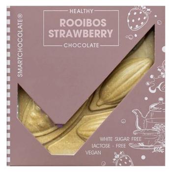 Шоколад Smart Chocolate Rooibos Strawberry 70г - купити, ціни на КОСМОС - фото 1