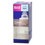 Пляшечка Lovi Trends повільний потік 3+ міс 250мл бежевий