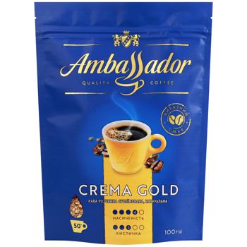 Ambassador Crema Gold Instant Coffee 100g - buy, prices for MegaMarket - photo 2