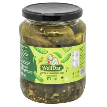 WellDar Marinated Cucumbers 720ml - buy, prices for EKO Market - photo 1